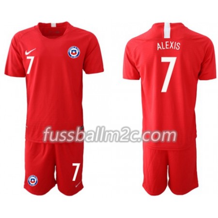 Fußballtrikots Chile ALEXIS 7 Kinder Heim Trikotsatz 2018-2019 Fußballtrikots Chile ALEXIS 7 Kinder Heim Trikotsatz 2018-2019